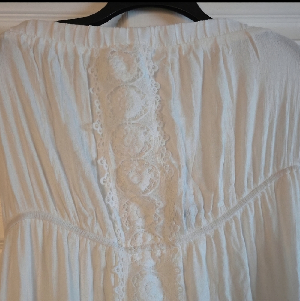 Strapless White Summer Dress